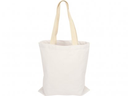 Сумка для шопинга Steady хлопковая с парусиновыми ручками, 260 г/м2, белая
