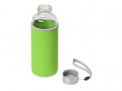 Бутылка для воды Pure c чехлом, зеленое яблоко