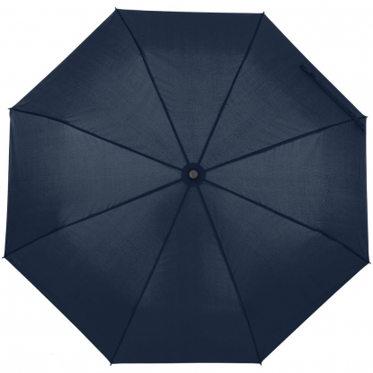 Зонт складной Monsoon, темно-синий, купол