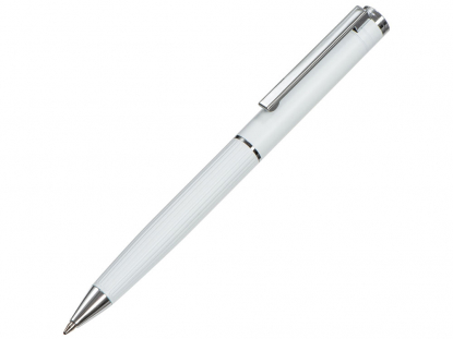 Ручка металлическая шариковая Monarch с анодированным слоем, белая