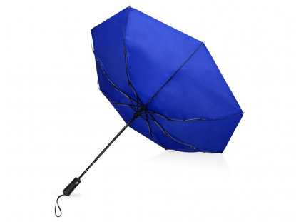 Зонт складной Ontario, синий, вывернут