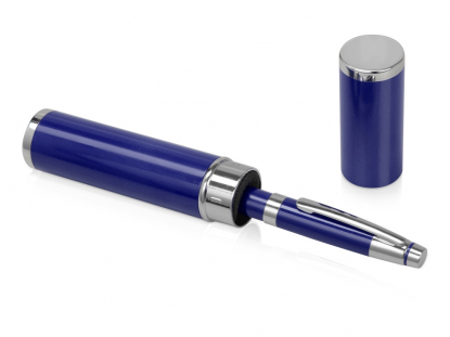 Ручка металлическая шариковая Ковентри в футляре, синяя