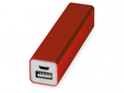Портативное зарядное устройство Брадуэлл, 2200 mAh, красное