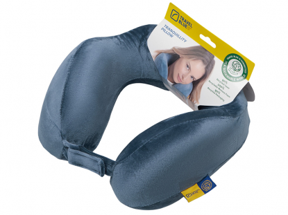 Подушка для путешествий с эффектом памяти Tranquility Pillow, синяя
