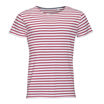 Футболка Miles Men, белая с красным