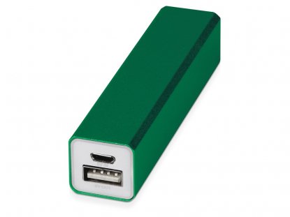 Портативное зарядное устройство Брадуэлл, 2200 mAh, зелёное