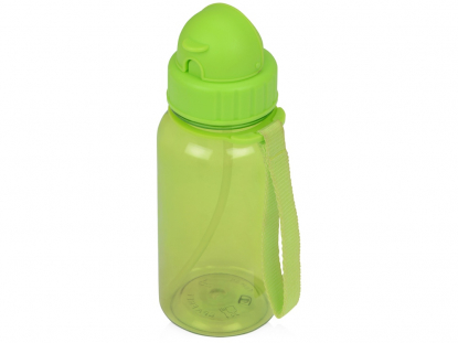 Бутылка для воды со складной соломинкой Kidz, зелёное яблоко