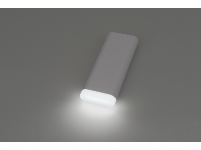 Портативное зарядное устройство Lantern, 9000 mAh, белое, фонарик