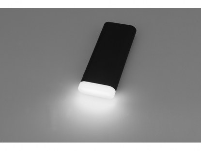 Портативное зарядное устройство Lantern, 9000 mAh, чёрное, фонарик