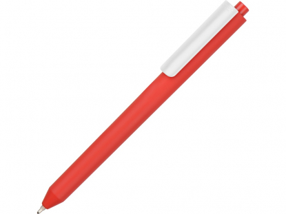 Ручка пластиковая шариковая Pigra  P03 софт-тач, красная