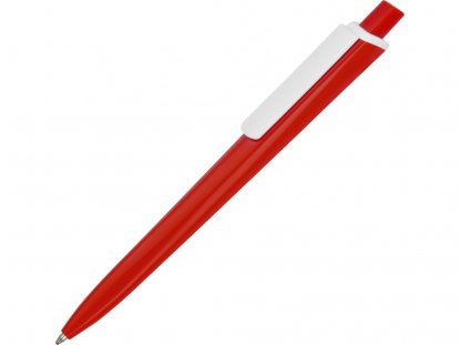 Ручка пластиковая трехгранная шариковая Lateen, красная
