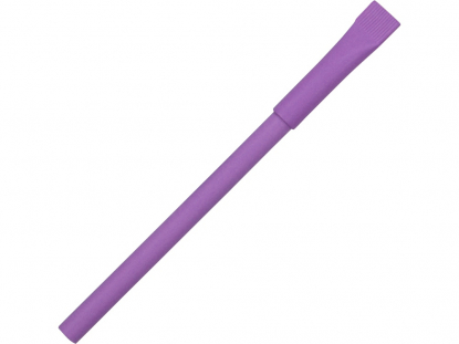Ручка картонная с колпачком Recycled, фиолетовая