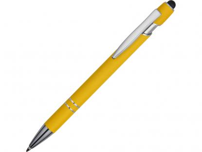 Ручка-стилус металлическая шариковая Sway-желтый