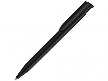 Ручка шариковая пластиковая Happy Gum, soft-touch, черная