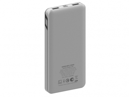 Портативный внешний аккумулятор MFX, 10000 mAh, серебристый