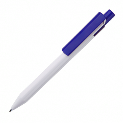 Ручка шариковая Zen, белая с синим