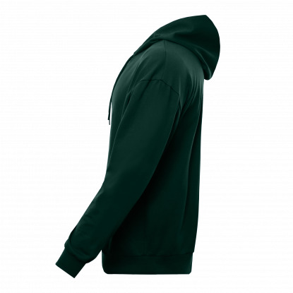 Толстовка STAN Oversize Zip с капюшоном футер без начёса, темно-зеленая