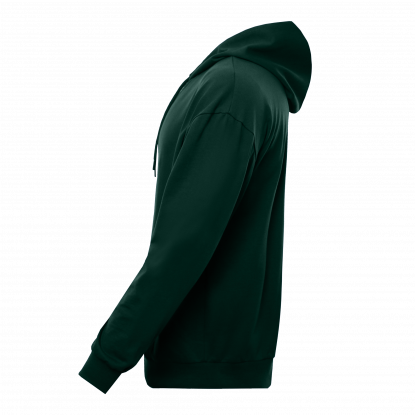 Толстовка STAN Oversize Zip с капюшоном футер без начёса, темно-зеленая