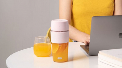 Портативная соковыжималка Xiaomi Bo's Bud Portable Juice Cup, розовая