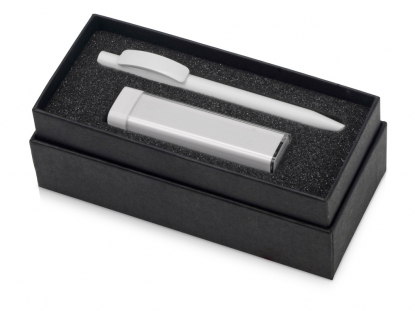 Подарочный набор White top с ручкой и зарядным устройством, белый