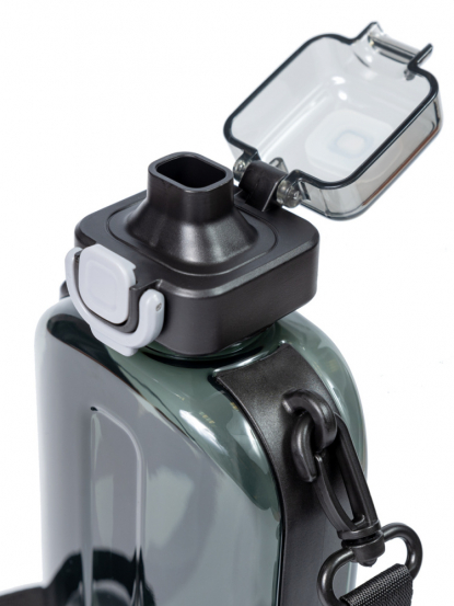 Фляга для воды с плечевым ремнем в комплекте Grey