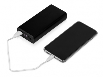Портативное зарядное устройство с функцией быстрой зарядки QC 3.0 PowerMax, 20000 mAh, пример использования