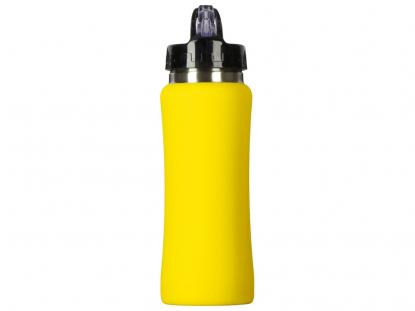 Бутылка для воды Bottle C1, soft touch, желтая