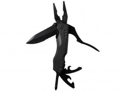 Универсальный мультитул с битами в подарочной упаковке с окном Шэйп, черный