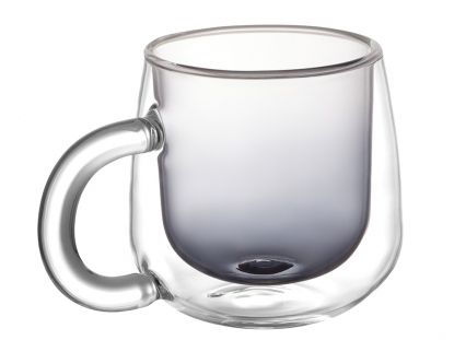 Кружка с двойными стенками и градиентом Fog, черная