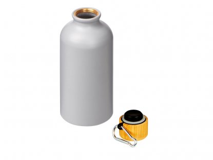 Бутылка Hip S Bamboo с карабином, матовая