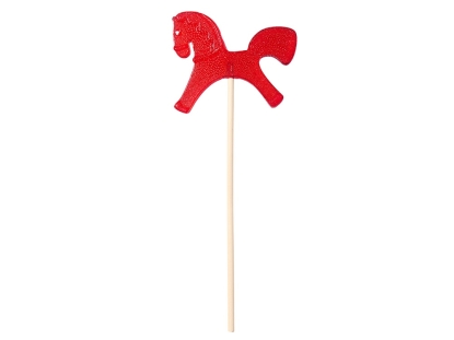 Леденец Лошадка со вкусом вишни, красный