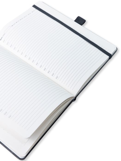 Блокнот в твердой обложке Ariana, А5, тёмно-серый