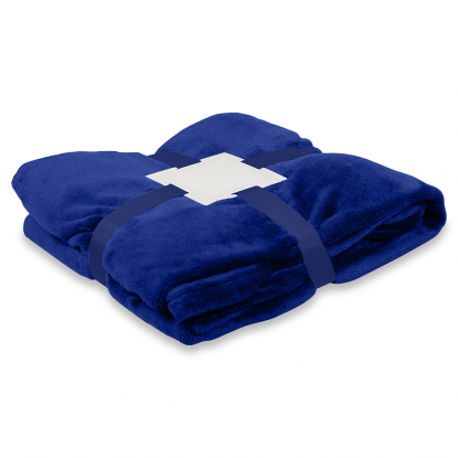 Плед мягкий флисовый Super Soft Comfort Travel, синий