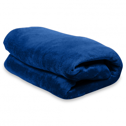 Плед мягкий флисовый Super Soft Comfort Travel, синий
