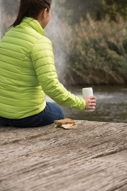 Банка Eco, белая, пример использования