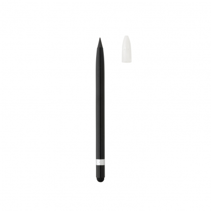 Алюминиевый вечный карандаш с ластиком, черный