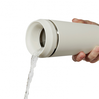 Термостакан Topl из переработанной стали с крышкой 360°, белый