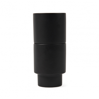 Стакан VINGA Nagano pure из глины RCS, чёрный