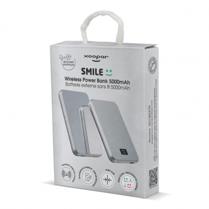 Внешний беспроводной аккумулятор Xoopar Smile с MagSafe и зеркалом, 5000 мАч