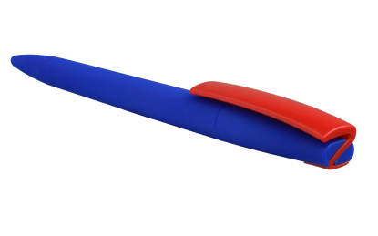 Ручка ZETA SOFT BLUE MIX, синяя с красным