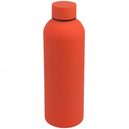 Термобутылка вакуумная ALASKA SOFT, оранжевая