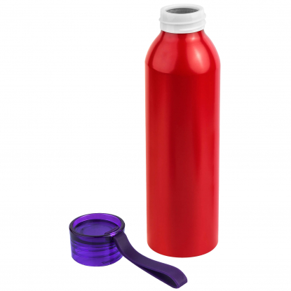 Бутылка для воды VIKING RED, красная с фиолетовой крышкой