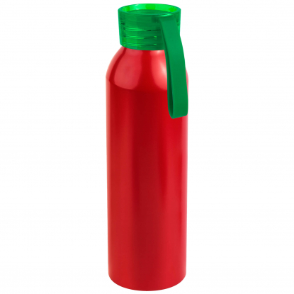Бутылка для воды VIKING RED, красная с салатовой крышкой