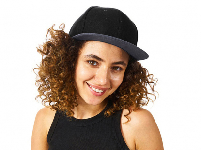 Бейсболка с прямым козырьком Los Angeles, серый меланж