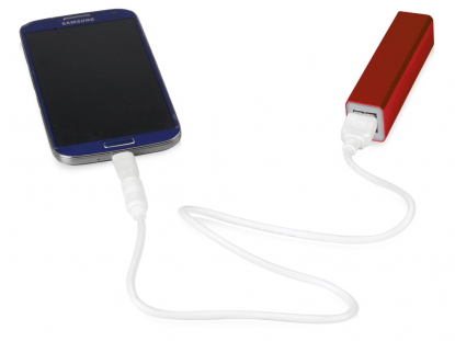 Портативное зарядное устройство Брадуэлл, 2200 mAh, красное