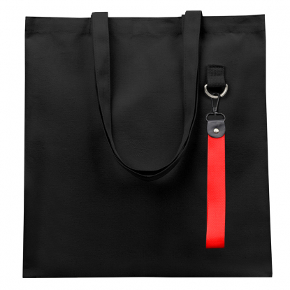 Сумка для покупок LUMISSA с ремувкой, чёрная с красным