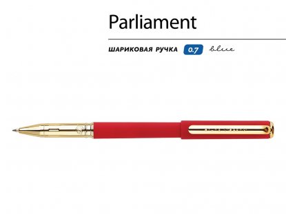 Ручка пластиковая шариковая Parliament, красная
