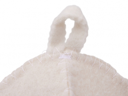 Шапка для бани и сауны Healing, белая