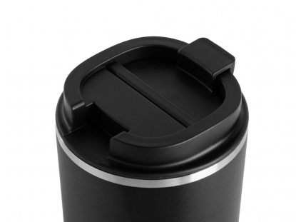 Вакуумная термокружка с керамическим покрытием Pick-Up, черная