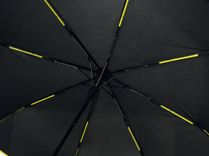 Зонт складной Motley с цветнами спицами, желтый, спицы